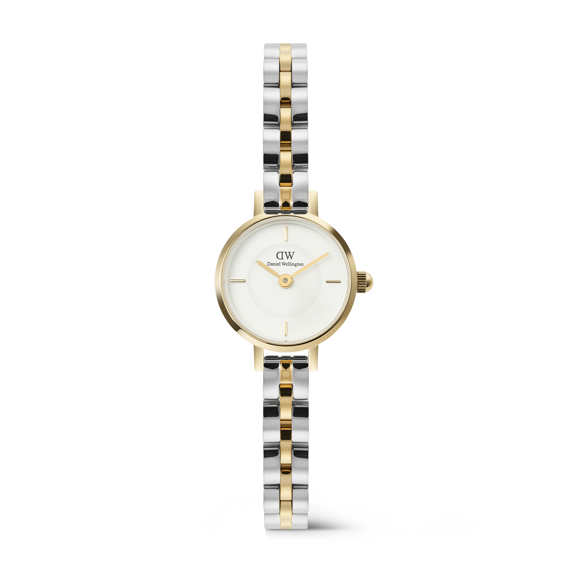 Image of Petite Mini Arch 3-Link Two Tone Gold