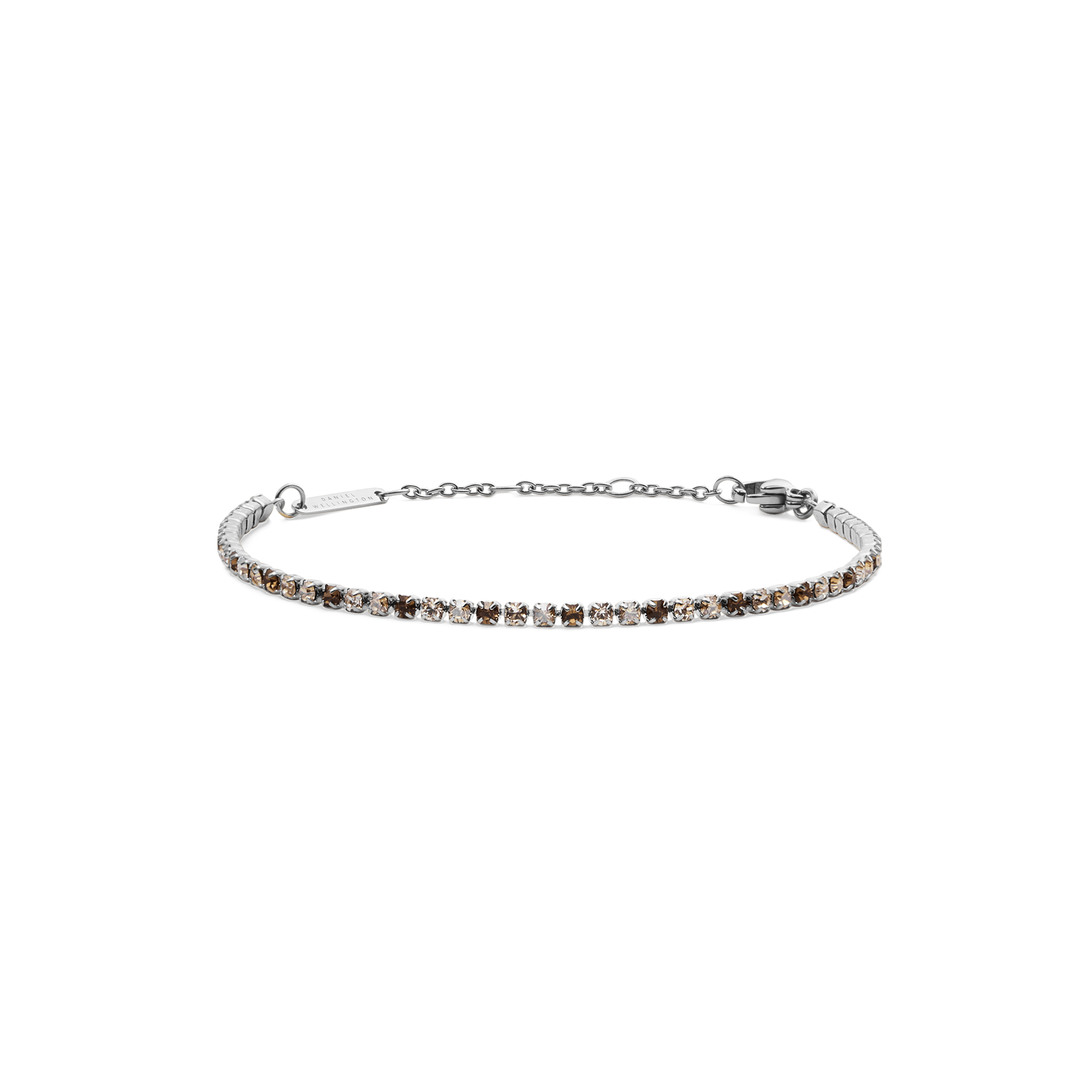 Image of Classic Tennis Bracelet Honey Combo Silver