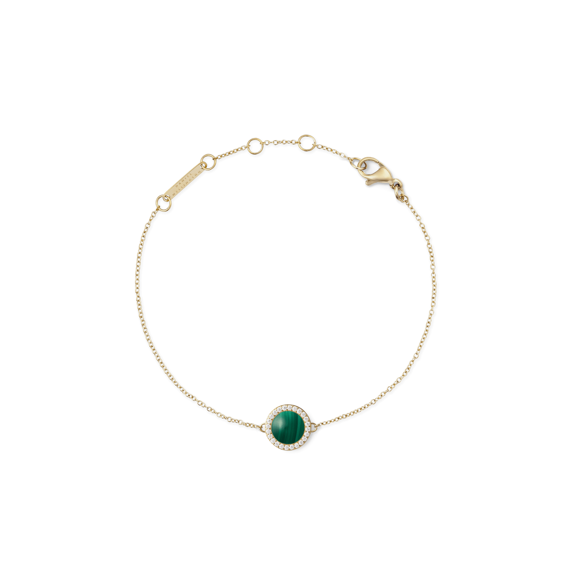 Image of Audrey Bracelet Malachite Gold