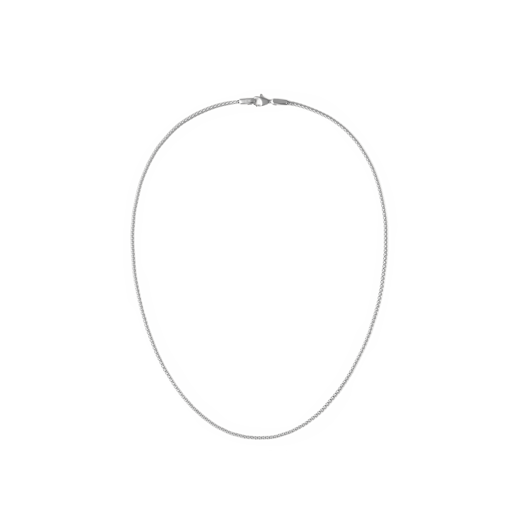 Image of Tide Mesh Necklace Silver 1.8