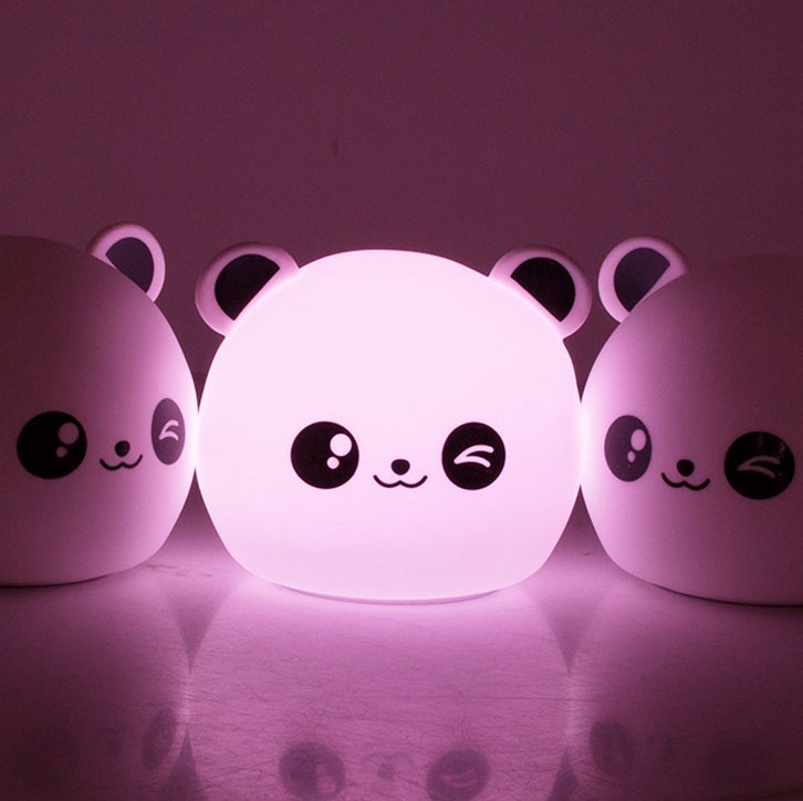 Detská LED nočná lampička na baterky - Panda