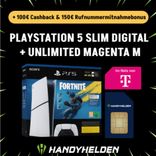 HandyHelden: Sony PlayStation 5 Slim Digital Fortnite Erblühendes-Chaos (44,95€) + Unlimited Telekom Magenta Mobil M inkl. CH + UK für 27,95€ mtl.