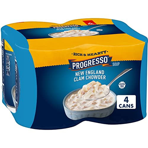 Progresso New England Clam Chowder Four 18.5-oz Cans