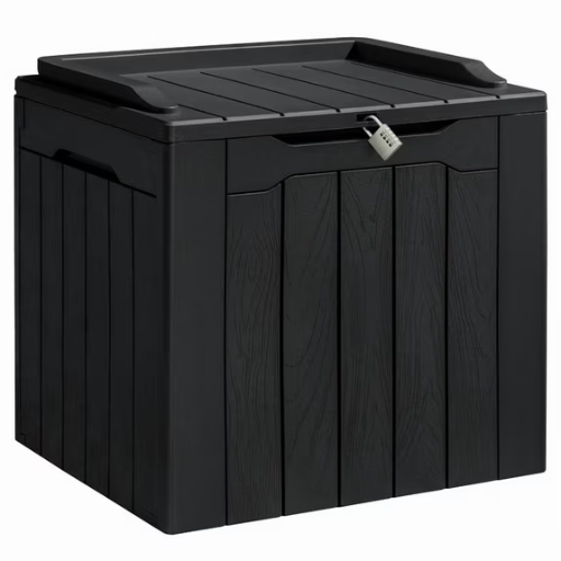Homall 31 Gallon Outdoor Deck Box In Resin with Seat