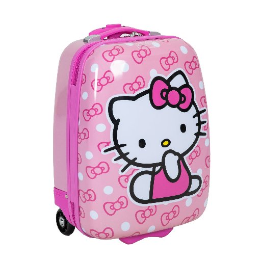 16 Kids Carry-On ABS Hardside Luggage: Hello Kitty, Bluey, Spider-Man, Princess, or Stitch