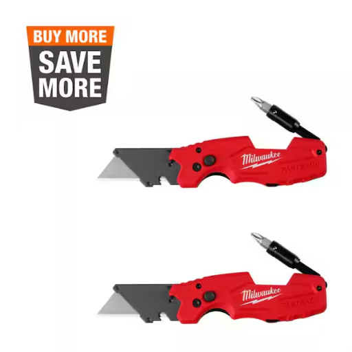 Milwaukee FASTBACK 6-in-1 Folding Utility Knives (2-Pack)