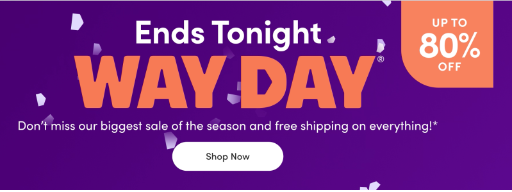 Up to 80% OFF Way Day Sale at Wayfair