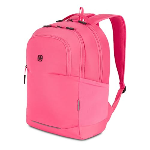 17 SwissGear Orientation Laptop Backpack (Pink)