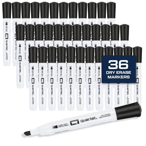 Quartet Dry Erase Markers, Chisel Tip, 36-Pack