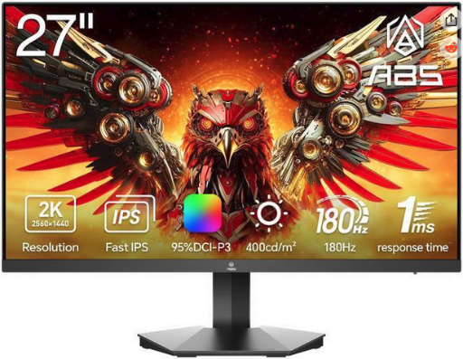 ABS Gaming Monitor 27 QHD 180Hz IPS