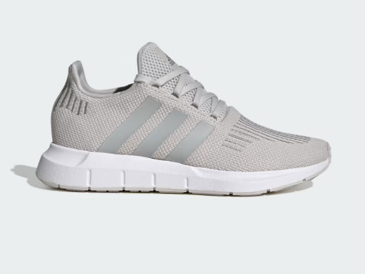 Adidas Womens Swift Run 1.0 Shoes (Grey One / Grey Two / Silver Metallic)