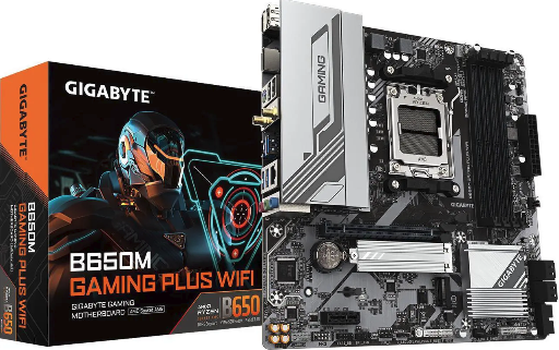 GIGABYTE B650M GAMING PLUS WIFI AM5 Motherboard + Team Group 16GB (2 x 8GB) DDR5 6000 CL38 RAM