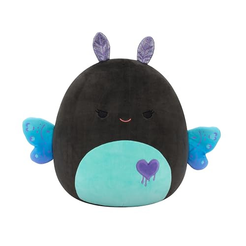 14 Original Large Squishmallows: Salem The Mischievous Black/Teal Moth
