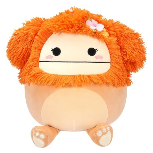 12 Squishmallows Original Shasta Peach Bigfoot with Tropical Flower