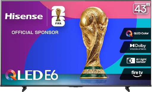Hisense 43 4K UHD QLED Smart Fire TV