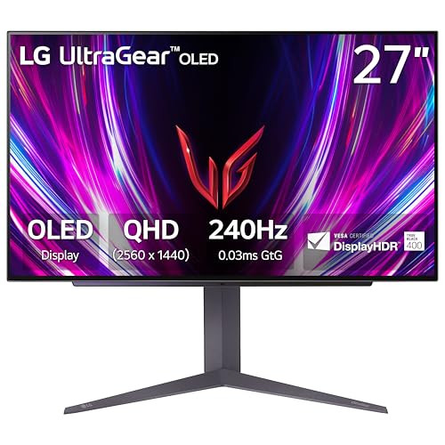 27 LG 27GS93QE UltraGear 1440p OLED 240Hz 0.03ms Gaming Monitor