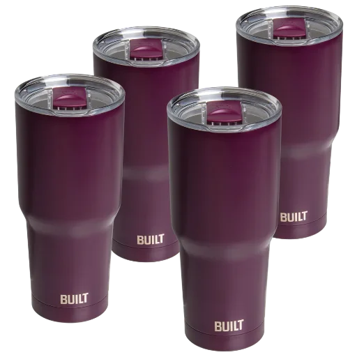 BUILT 30oz Double Wall Tumbler w/ Lid 4-Pack