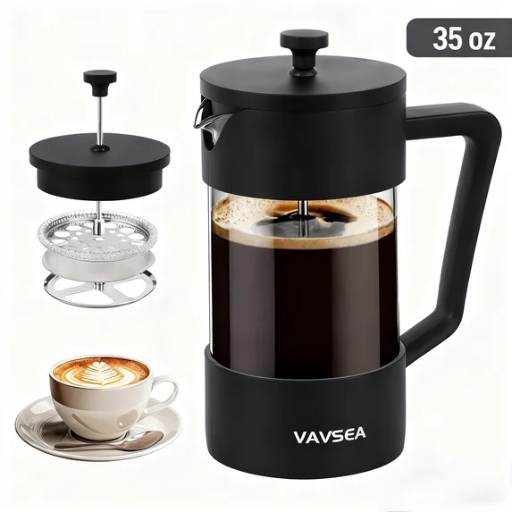 VAVSEA 35oz Thickened French Press Coffee Maker