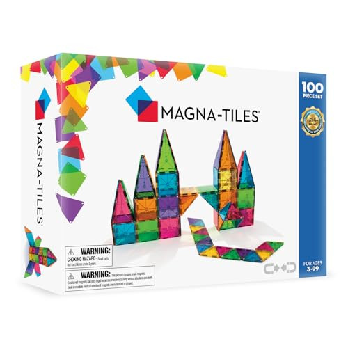 100-Piece MAGNA-TILES Classic Magnetic Construction Set