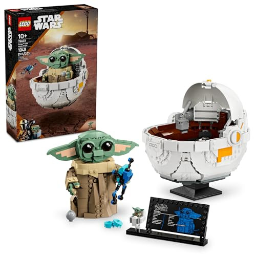 LEGO Star Wars Grogu with Hover Pram Building Toy Set, 1048 Pieces