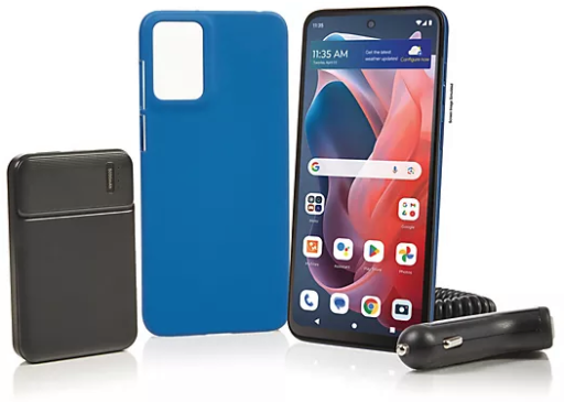 Tracfone Moto G Play 2024 Bundle with 1500 Talk/Text/Data 1-Year Plan