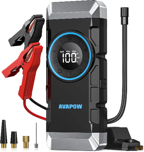 AVAPOW 3000A Jump Starter with 150PSI Air Compressor