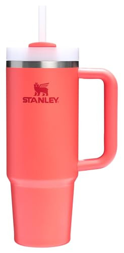 30 oz STANLEY Quencher H2.0 Tumbler with Handle and Straw - Hot Coral