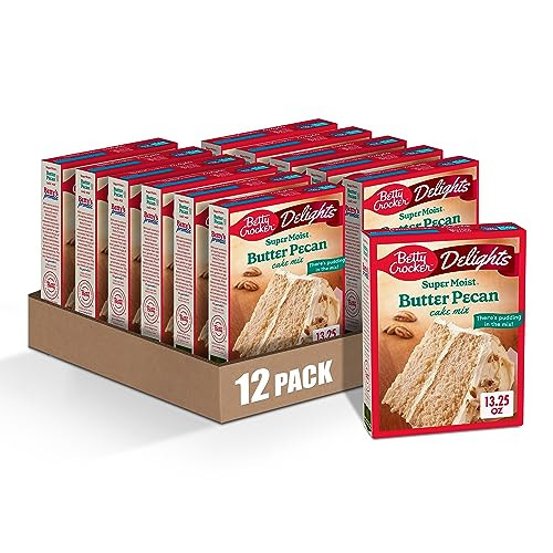 Betty Crocker Delights Super Moist Butter Pecan Cake Mix 12-Pack