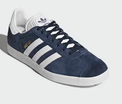 Adidas Gazelle Shoes (Collegiate Navy / White / Gold Metallic)