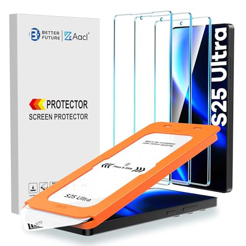 AACL 3-Pack for Samsung Galaxy S25 Ultra Screen Protector Tempered Glass, 9H Glass, 6.9 Inch