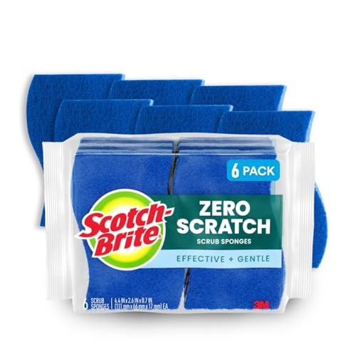 Scotch-Brite Zero Scratch Scrub Sponge 6-Pack