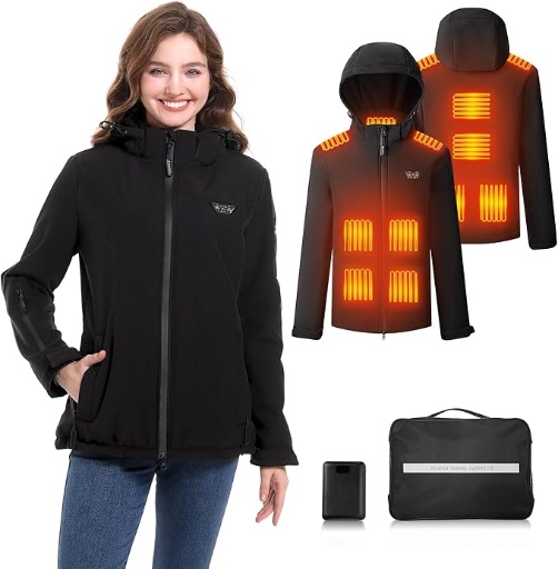 Heated Jacket with 14400mAh Battery Pack
