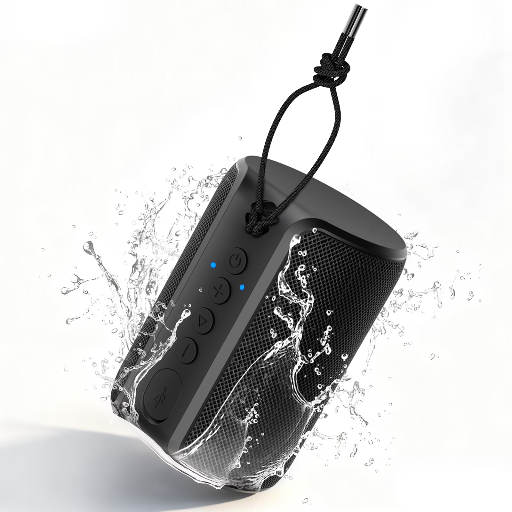 VILINICE Portable Bluetooth IPX7 Waterproof Speaker (Black)