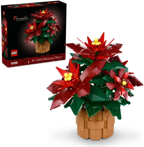 LEGO Icons Poinsettia Plant 608-pcs