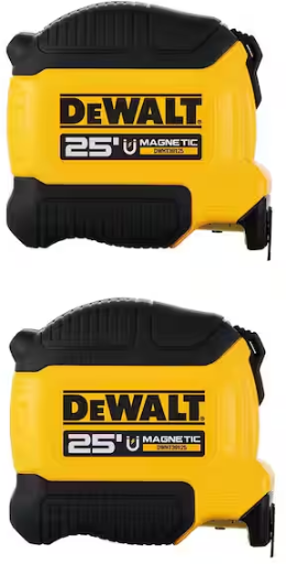 DEWALT 25 ft. Magnetic Tape Measure (2-Pack)