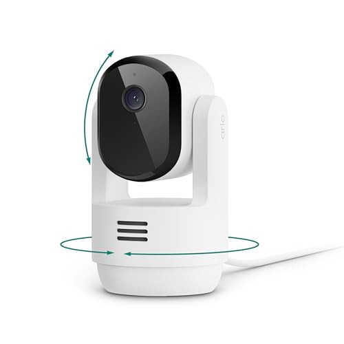 Arlo Essential 2K Indoor Pan/Tilt Wired Security Camera