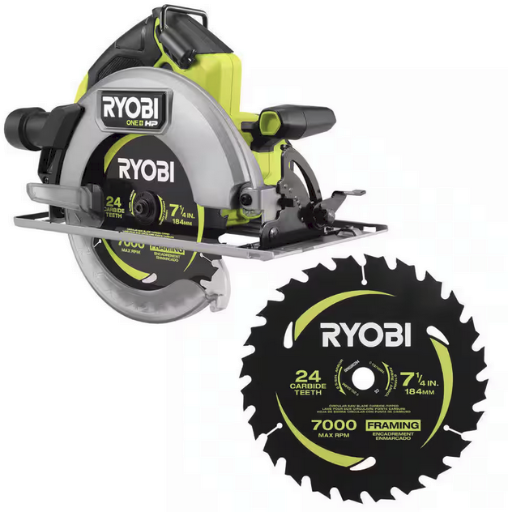 Ryobi 18V Brushless Cordless 7-1/4 in. Circular Saw