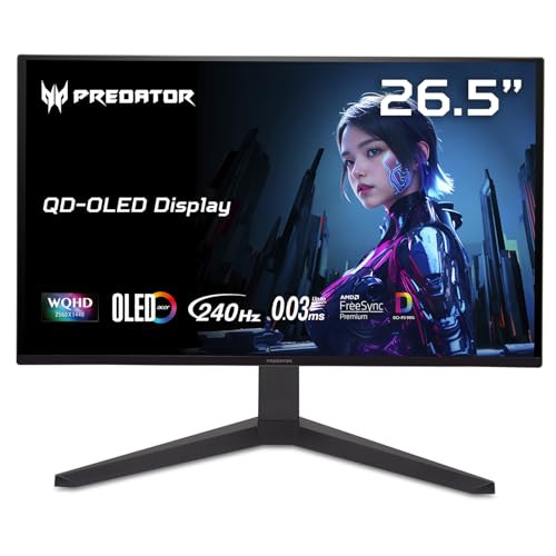 Acer Predator 26.5 WQHD OLED 240Hz Gaming Monitor