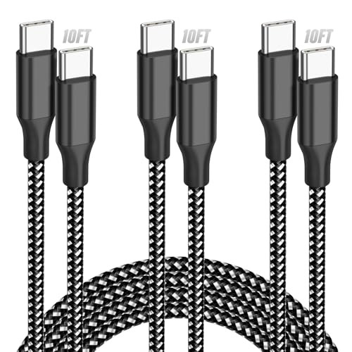 USB C to USB C Cable 3-Pack 10