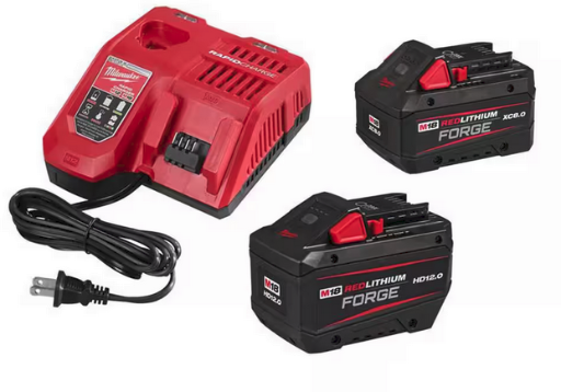 Milwaukee M18 FORGE XC 8.0 Ah Battery w/ FORGE 12.0Ah Battery  Charger