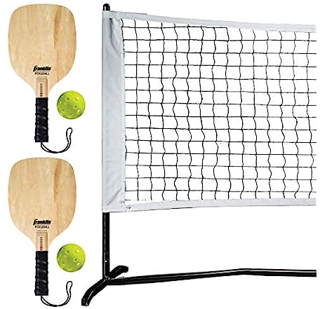 Franklin Sports Pickleball Starter Set with (1) Net, (2) Paddles, and (2) X-40 Pickleballs