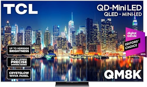 65 TCL QM8K Series QD-Mini LED 4K 144Hz Google Smart TV
