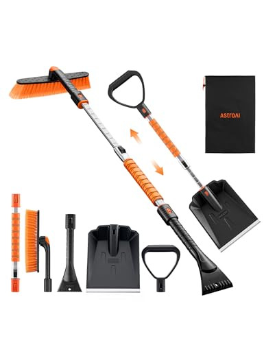 AstroAI 2 in 1 Ice Scraper  Snow Shovel Kit