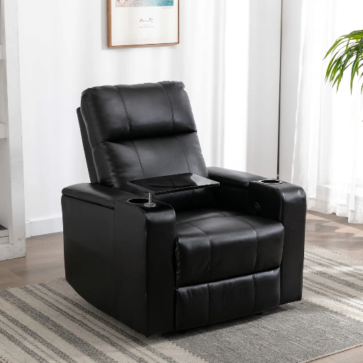 Latitude Run Ryun 33.1 Contemporary Breathable Leather Power Recliner