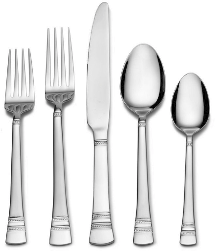 Pfaltzgraff Sapphire Bay 20-Piece Stainless Steel Flatware Set, Service for 4