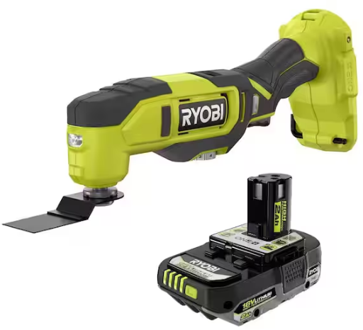 Ryobi ONE+ 18V Cordless Oscillating Multi-Tool w/ 2.0 Ah HP Battery