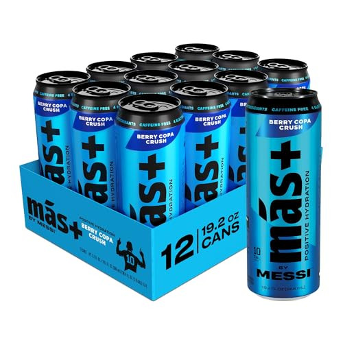 Más+ By Messi Sports  Hydration Drink 12-Pack 19.2-Oz