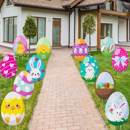 12 PCS Eggs Decorations