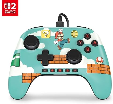PowerA Advantage Wired Controller for Nintendo Switch 2 (Mario Time/Mushroom kingdom)