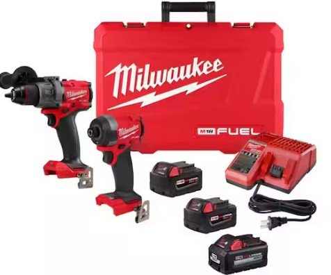 Milwaukee M18 FUEL 18V Lith-Ion Brushless Hammer Drill and Impact Driver Combo Kit